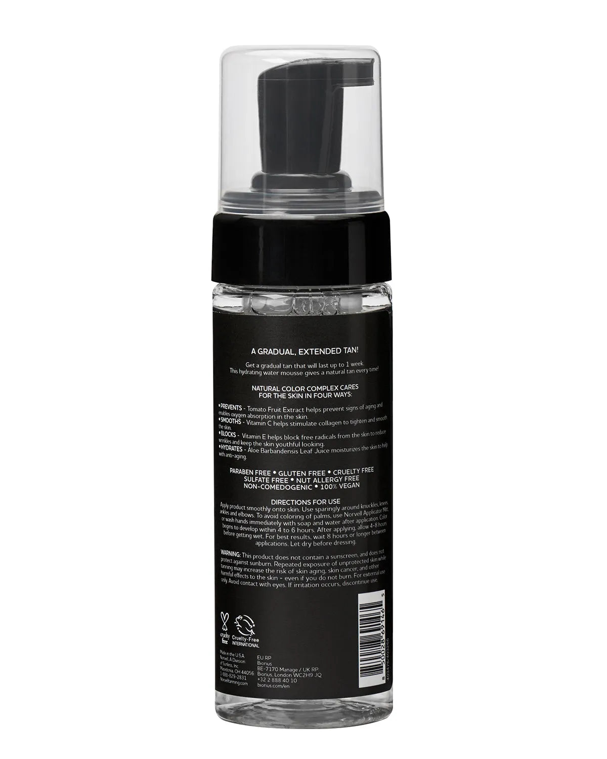 Clear, Self-Tanning Water Mousse