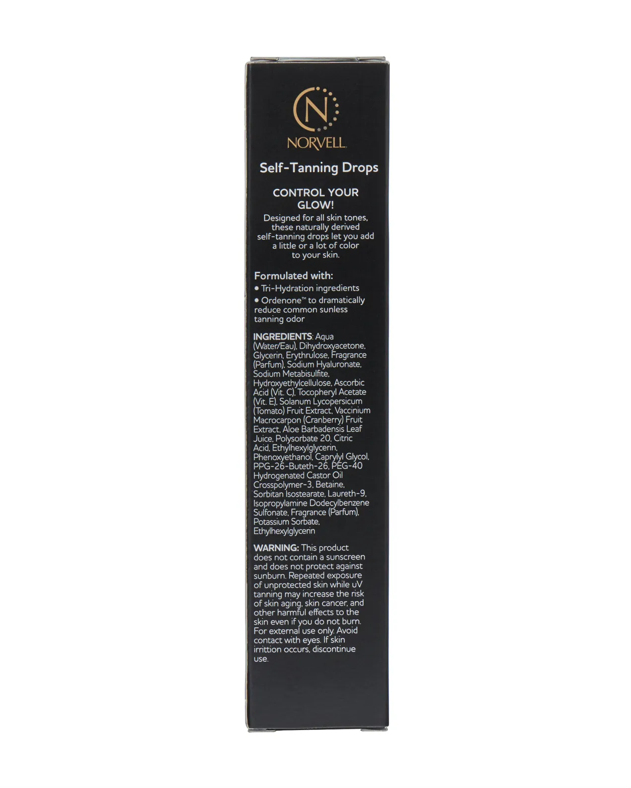 Clear, Self-Tanning Drops