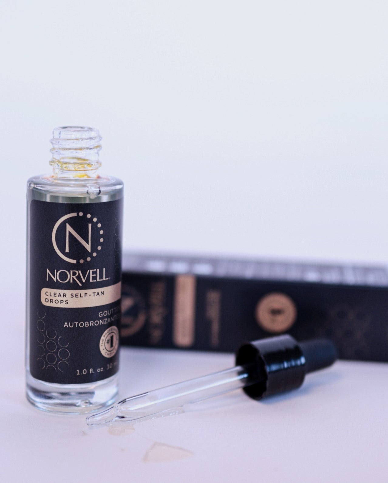 Norvell clear self tanning drops