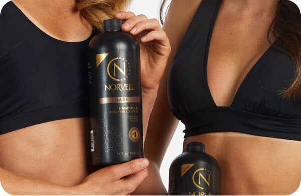 Norvell tanning solution featured in live spray tan class in Dallas