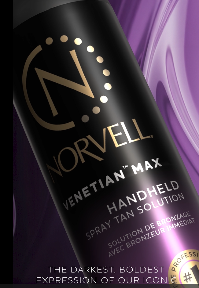 Load video: Video of a Venetian Max Bottle rotating in front of a dark violet background.