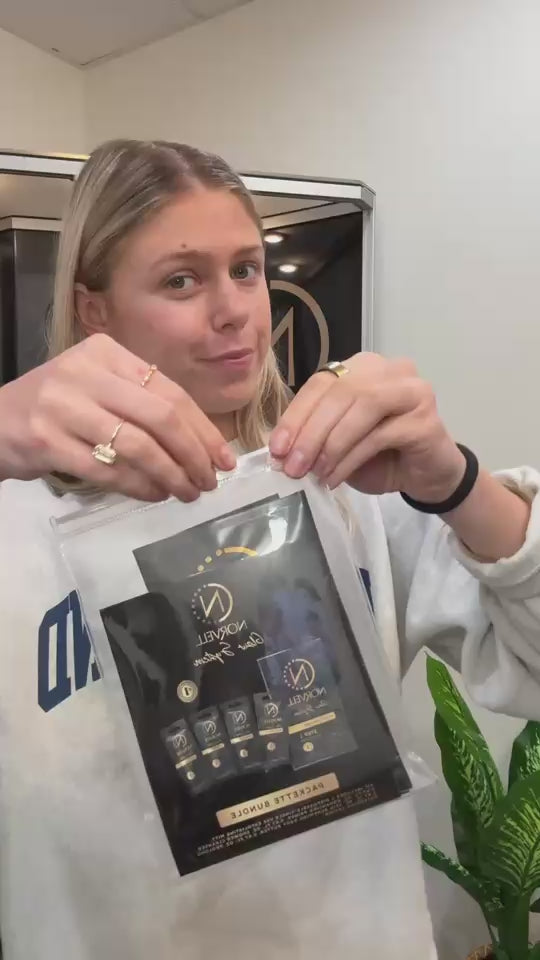 Load video: Easy bundle to give your clients everything they need to prep for a spray tan and maintain it afterwards