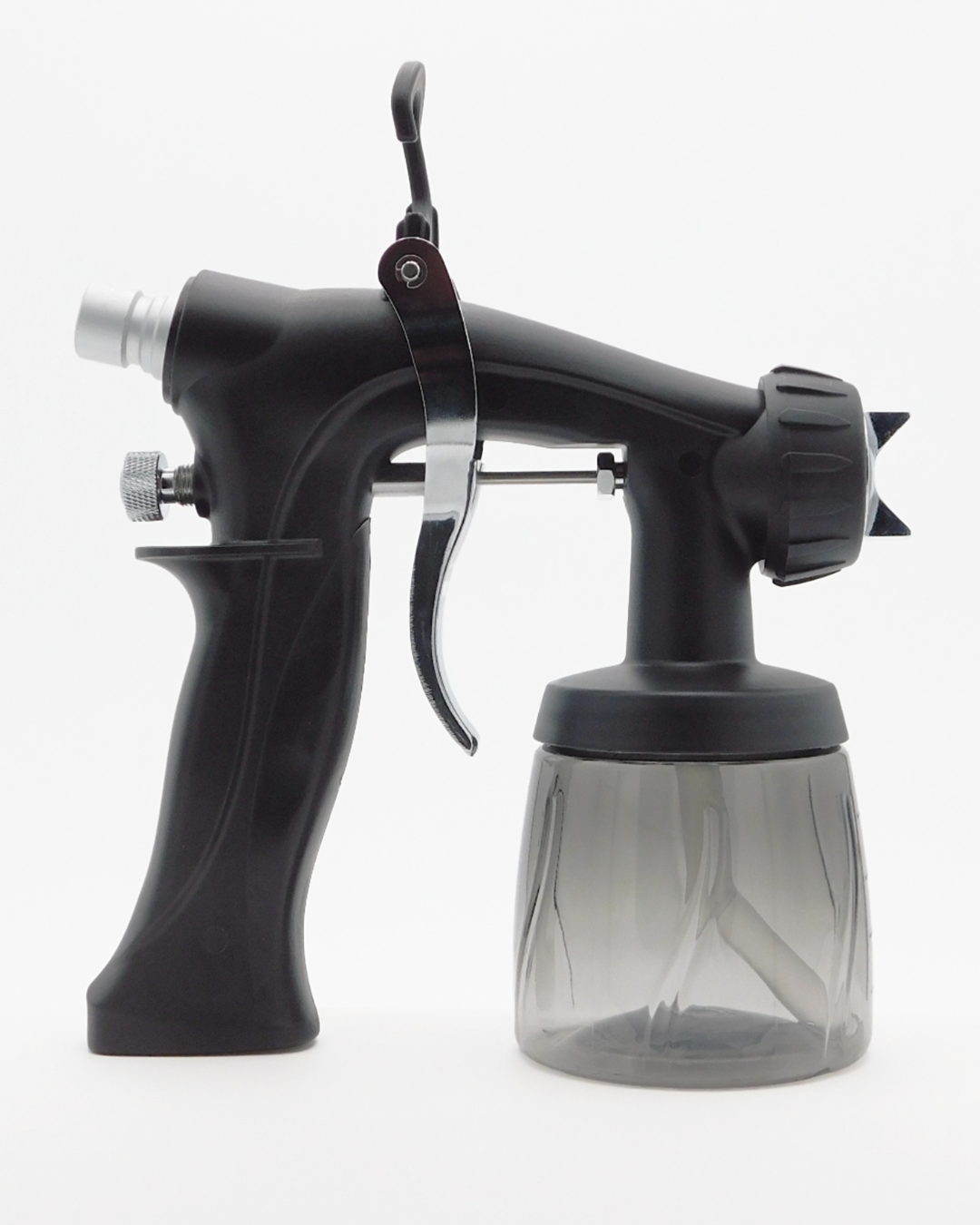 Side view Spray Tan Gun for Norvell M1000 Spray Tan System in New Black color