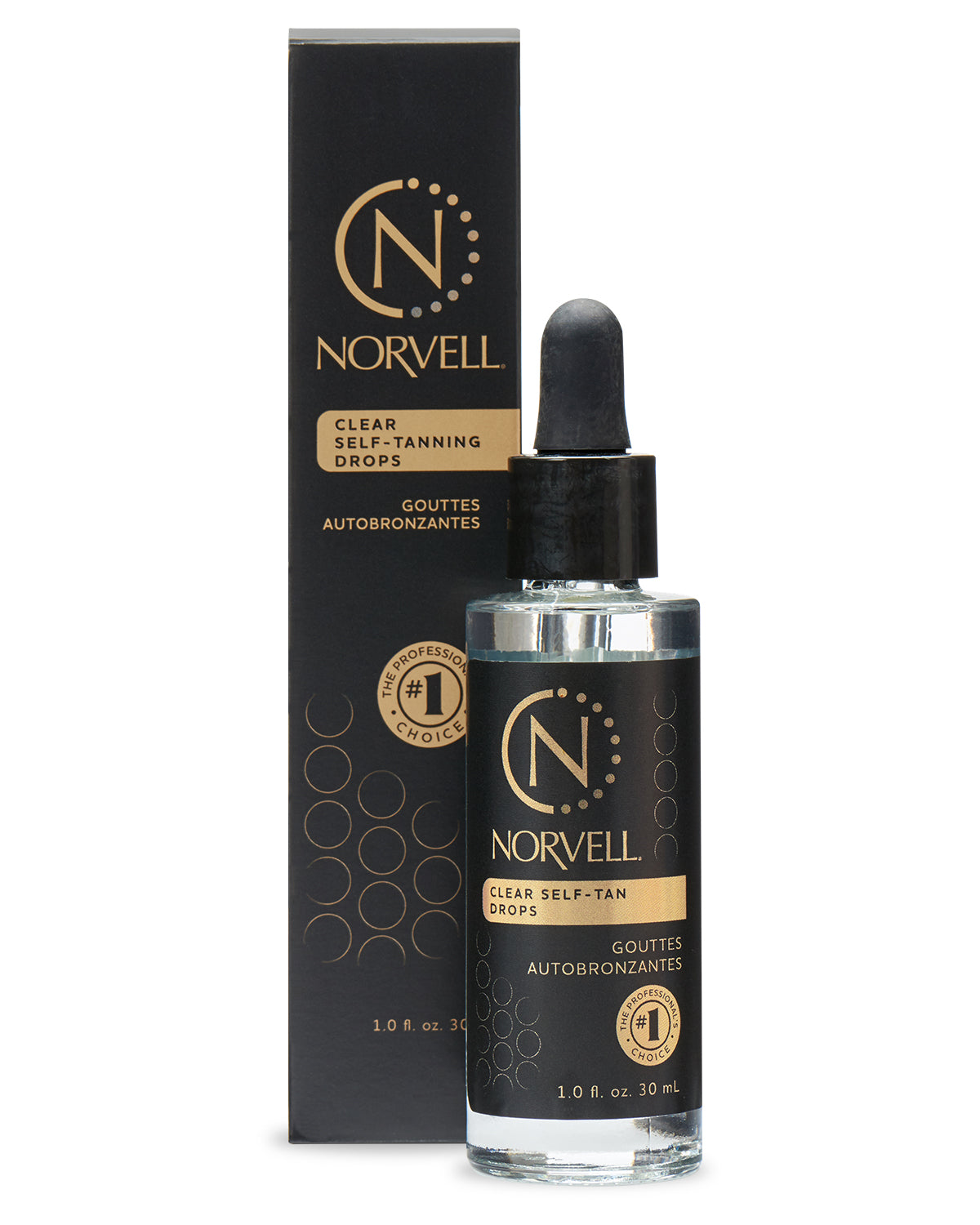 Norvell Gradual Self-Tanning Drops 1oz with package front