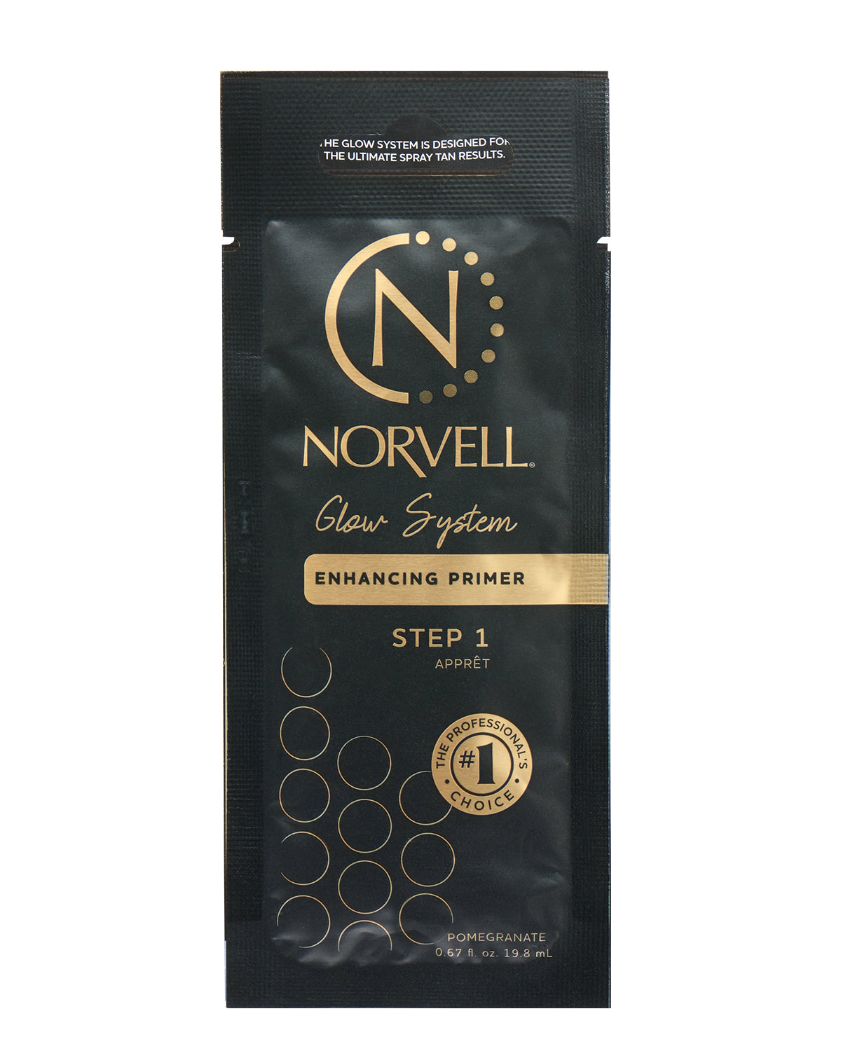 Norvell Pre-Tan, Enhancing Primer packet front