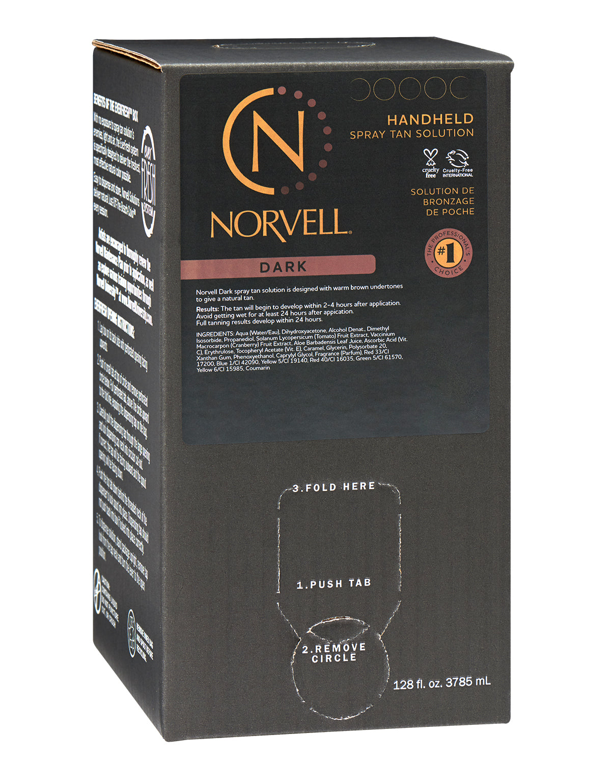 Norvell Dark Professional Spray Tan Solution 128oz