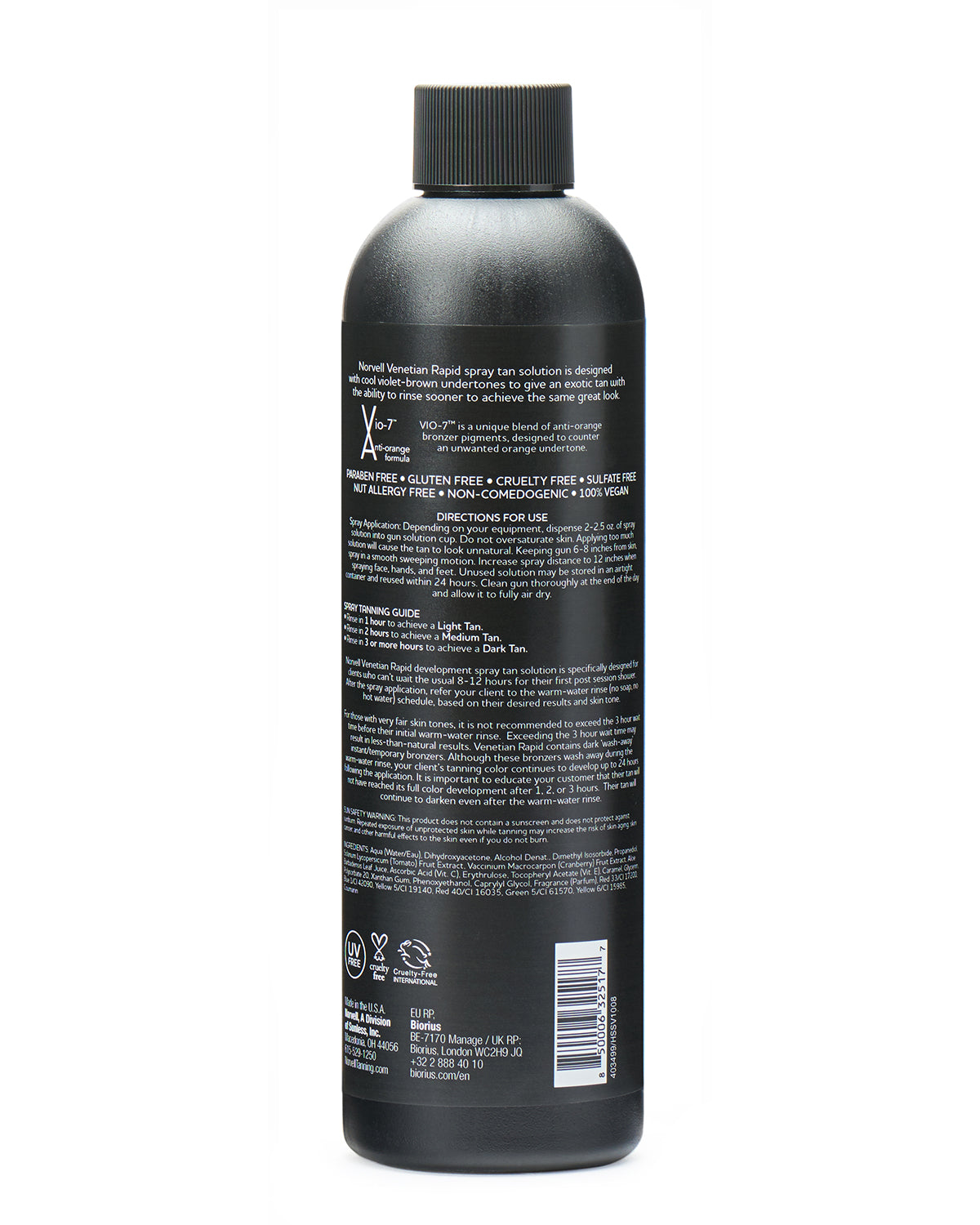 Venetian Rapid, Professional Spray Tan Solution – Norvell Tanning