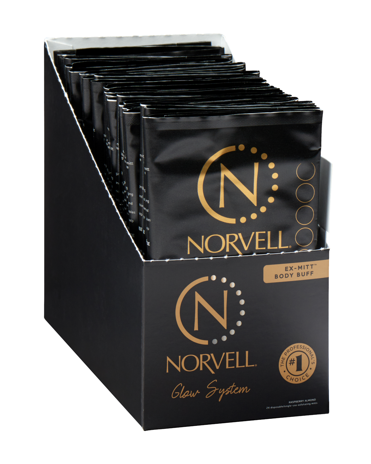 Norvell Pre-Tan, Disposable Exfoliating Mitt counter display