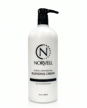 A 32 fl oz bottle of Norvell Professional Blending Cream with a black pump dispenser, shown on a clean white background.
