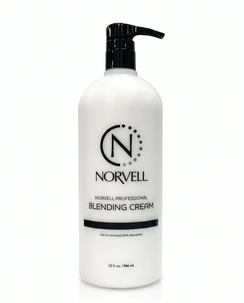 A 32 fl oz bottle of Norvell Professional Blending Cream with a black pump dispenser, shown on a clean white background.