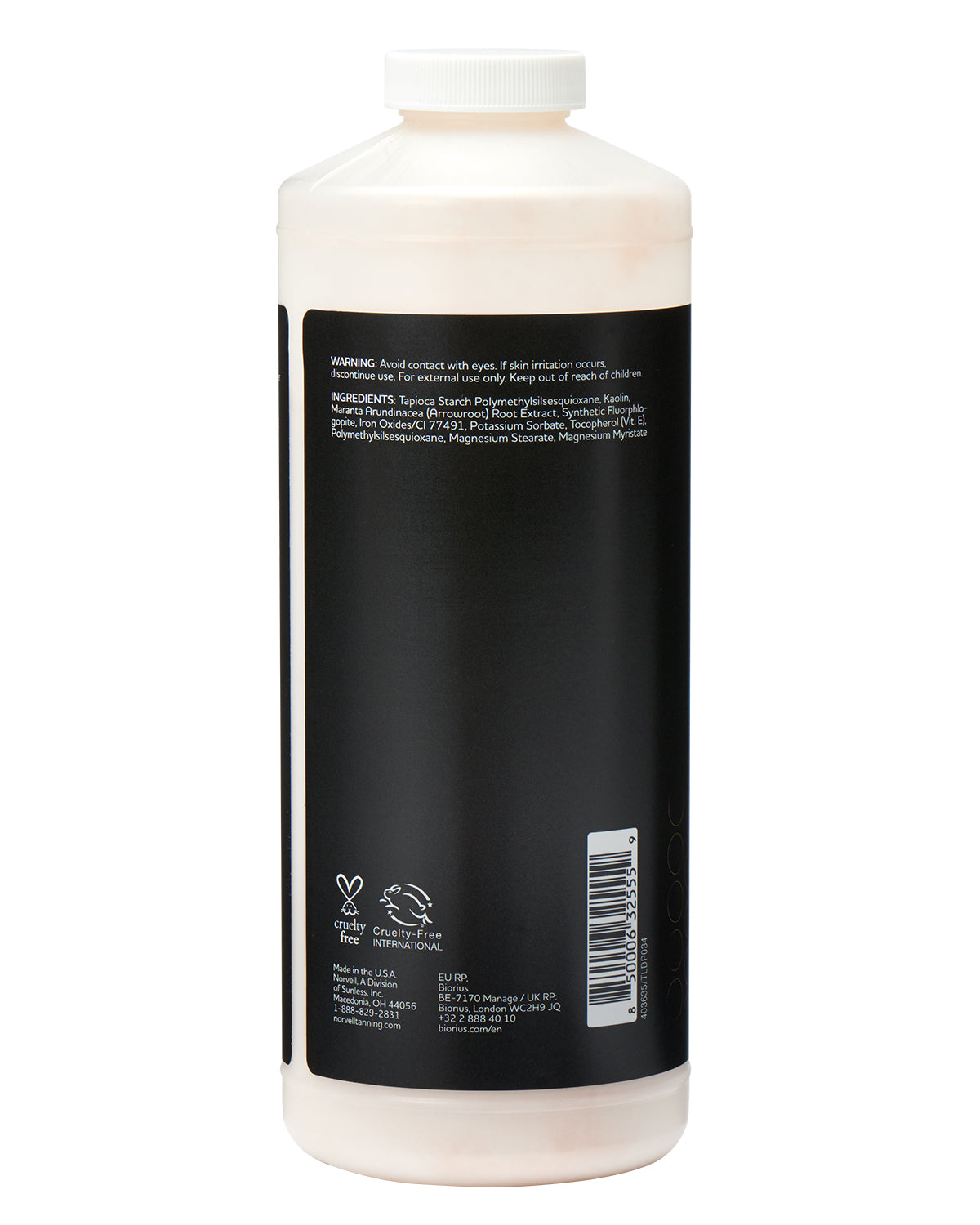 Norvell Tan-Lucent Drying Powder 19.6 oz back