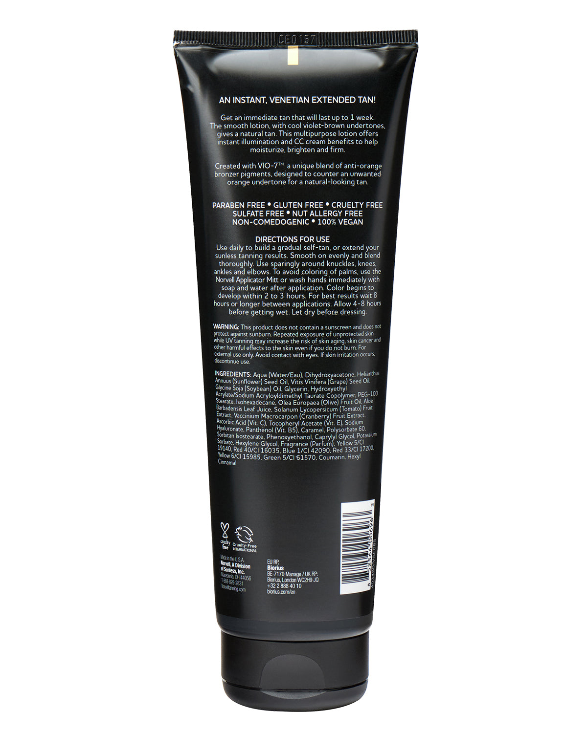 Venetian Gradual Self-Tanning Lotion 8.5oz back