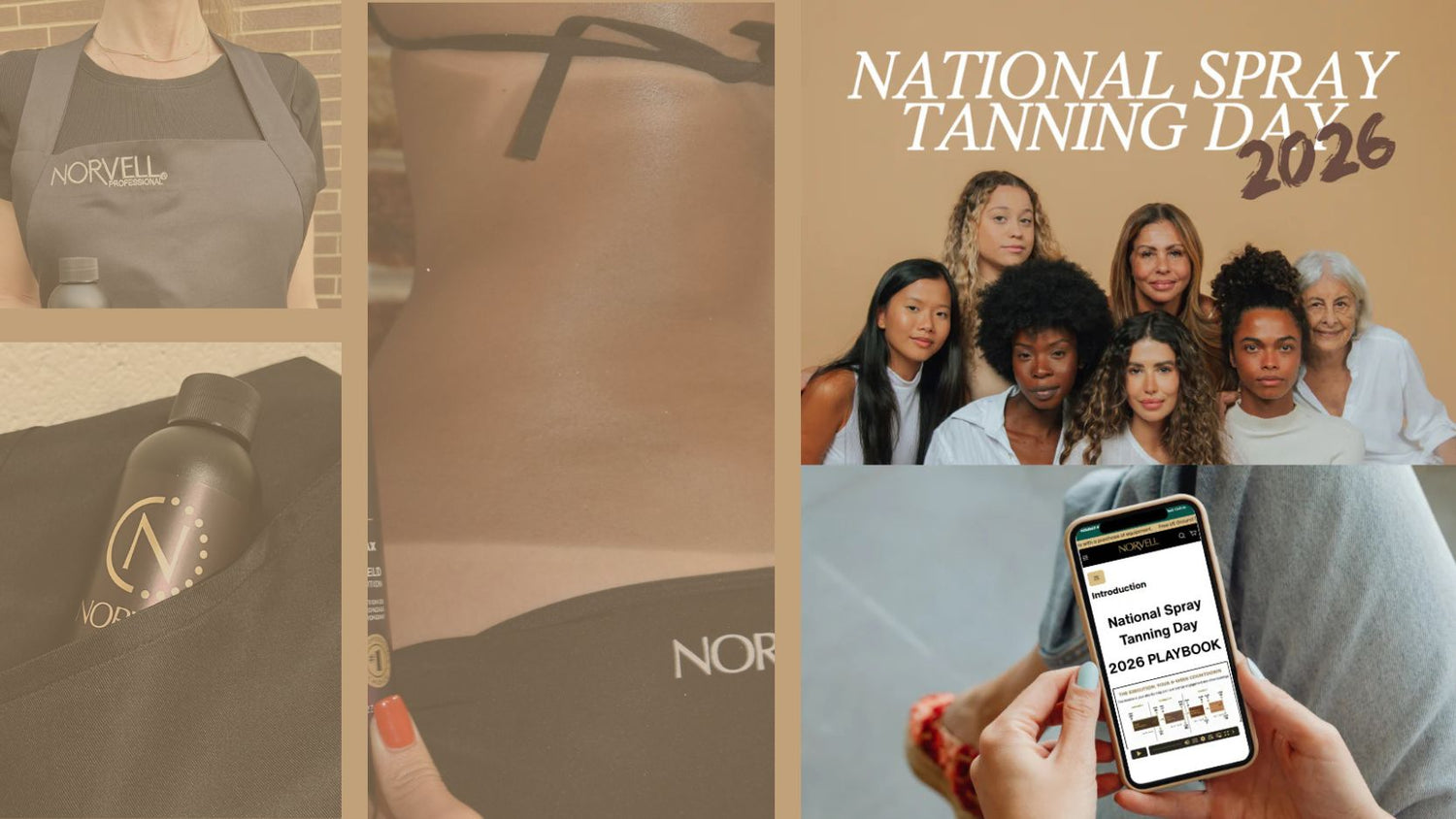 Promotional image for National Spray Tanning Day 2026 Artist Prep Course and Playbook 