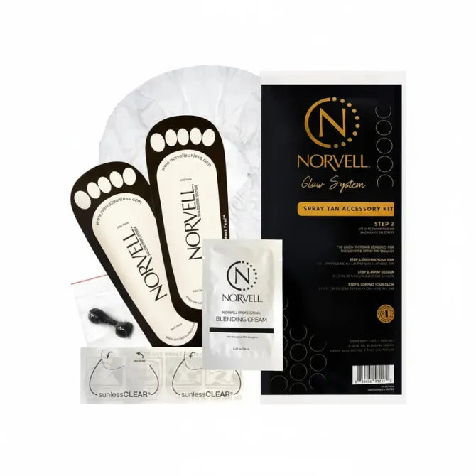 Norvell spray tan accessory kit with blending cream.